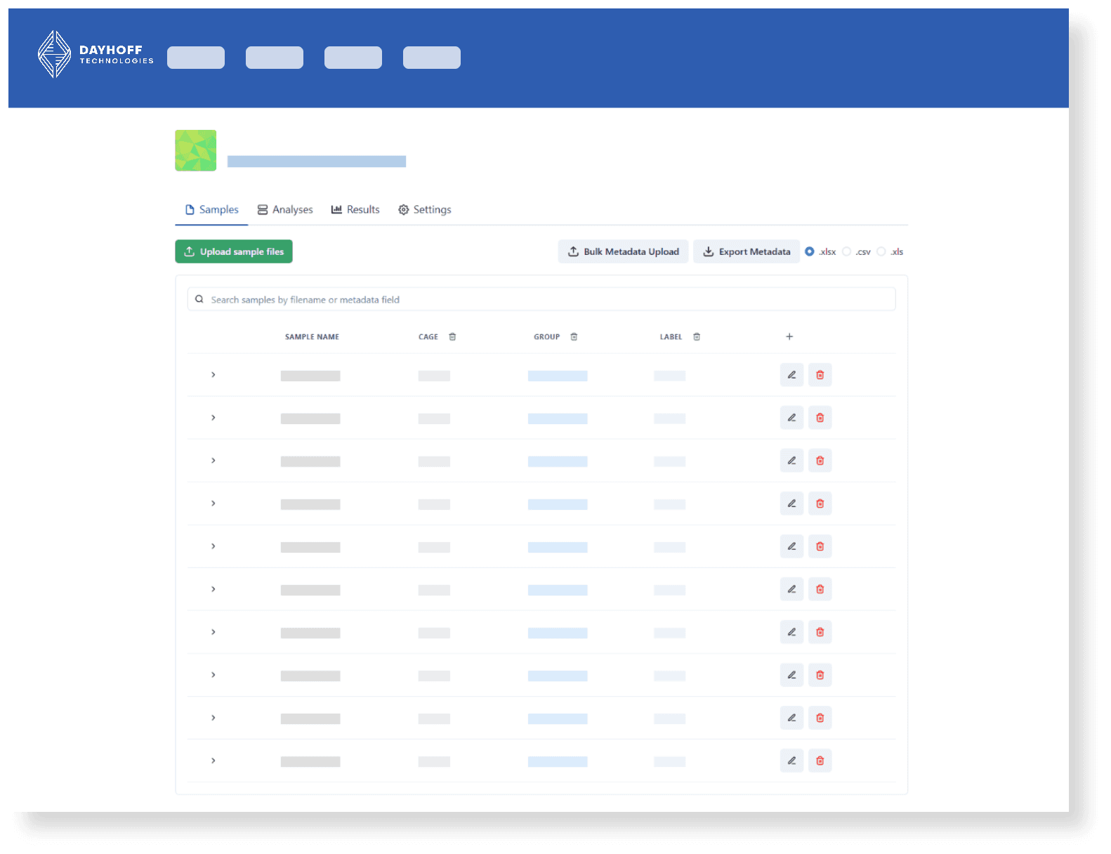 Sample Management